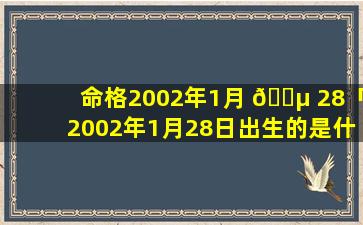 命格2002年1月 🌵 28「2002年1月28日出生的是什么星座」